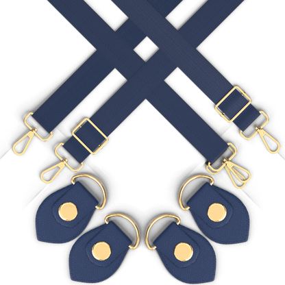 Bogg Bag Interchangeable Straps - Navy Straps & Navy Anchors