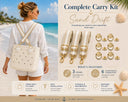 Sand Drift tan woven straps with Signature Gold connectors
