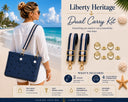 Liberty Heritage navy and red woven straps with Signature Gold connectors