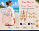 Rose Harbor pink woven straps with Signature Gold connectors