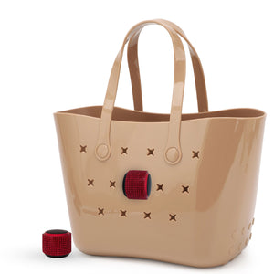 ToteTunes™ Waterproof Tote Speaker — Red Rhinestone
